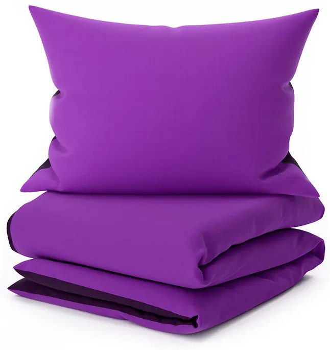 PrzytulneMieszkanie.pl PrzytulneMieszkanie.pl Bawełniana pościel VIOLETTA fioletowa Rozmiar pościeli: 70 x 90 cm | 140 x 200 cm