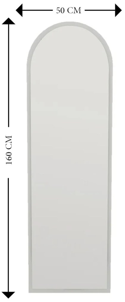Lustro Emma White 50 x 160 cm