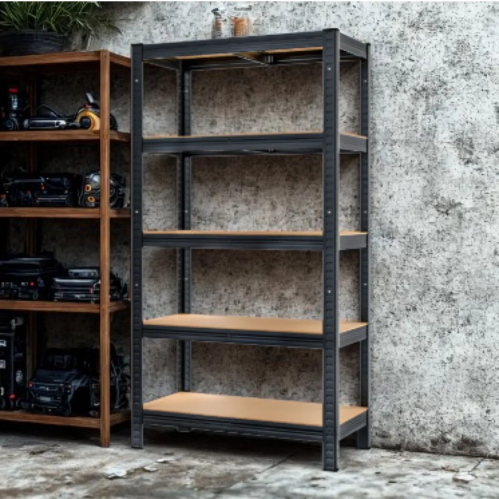 Jurhan Regał o dużej nośności HEAVY, maks. 875kg, 90x40x180cm, czarny