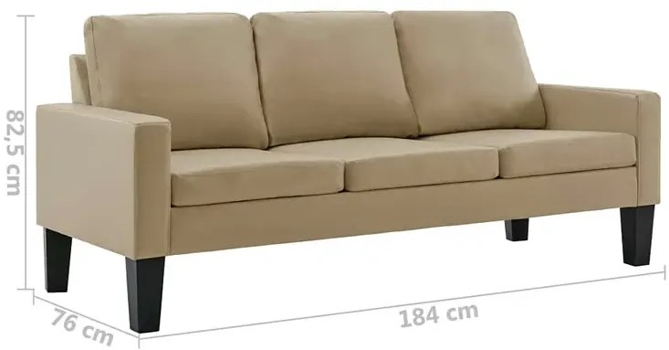 Tapicerowana sofa w kolorze cappuccino G3-R02