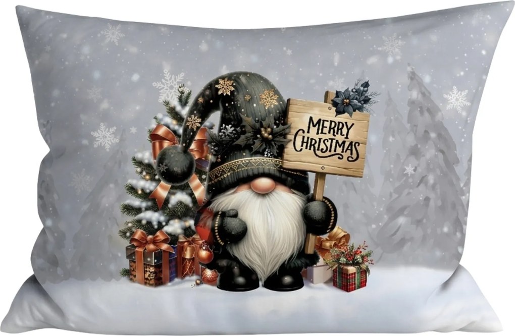 3D poszewka na poduszkę z mikrofibry NOIR GNOME 50x70 cm, kolorowy
