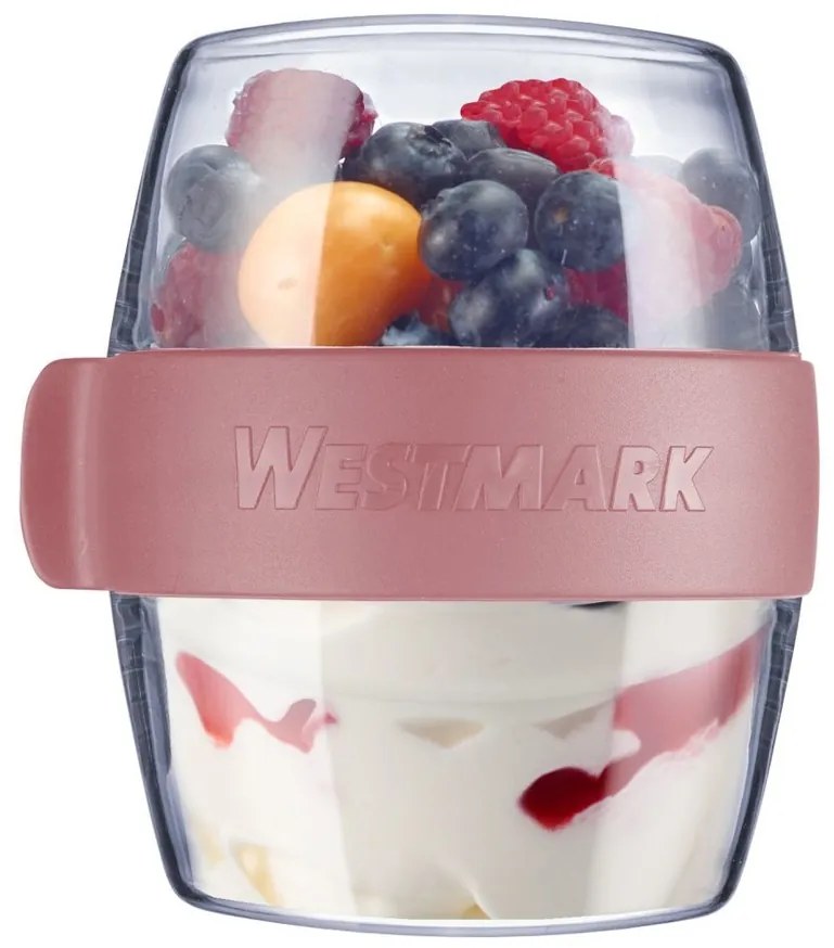 Westmark Dwuczęściowy pojemnik na przekąski MAXI, 700 ml, różowy