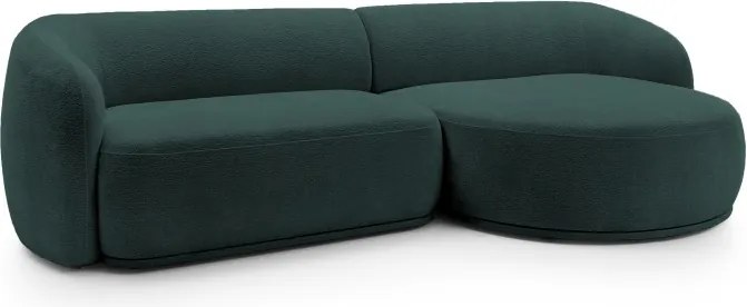 Narożnik NOBO Prawostronny system modułowy tkanina DressME 07 Zielony