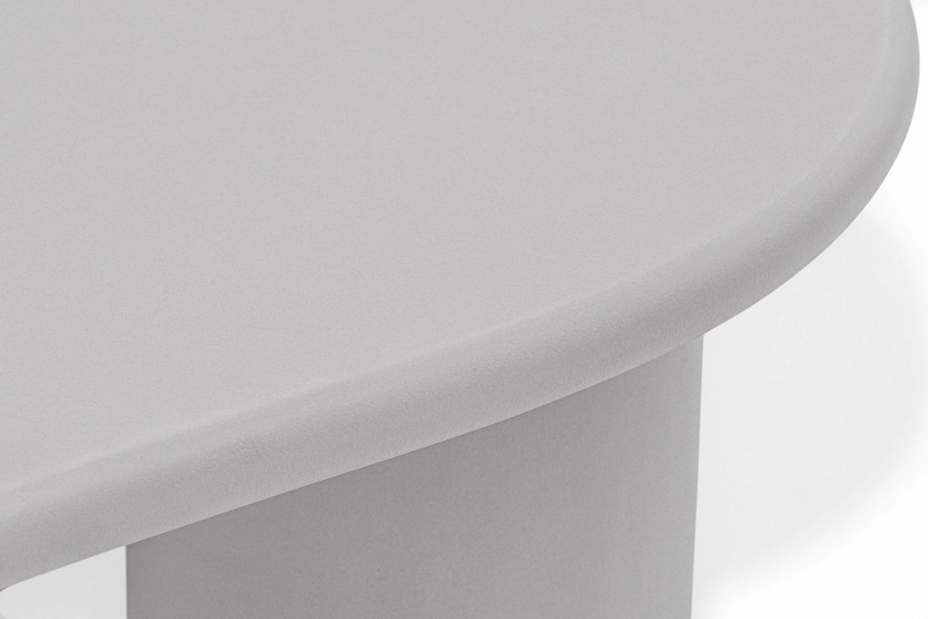 Stolik kawowy Gisela 130 cm do salonu - jasny szary