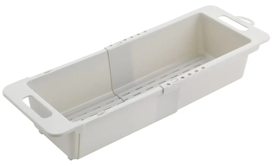 Szary regulowany plastikowy teleskopowy ociekacz na zlew 52x18 cm – Metaltex