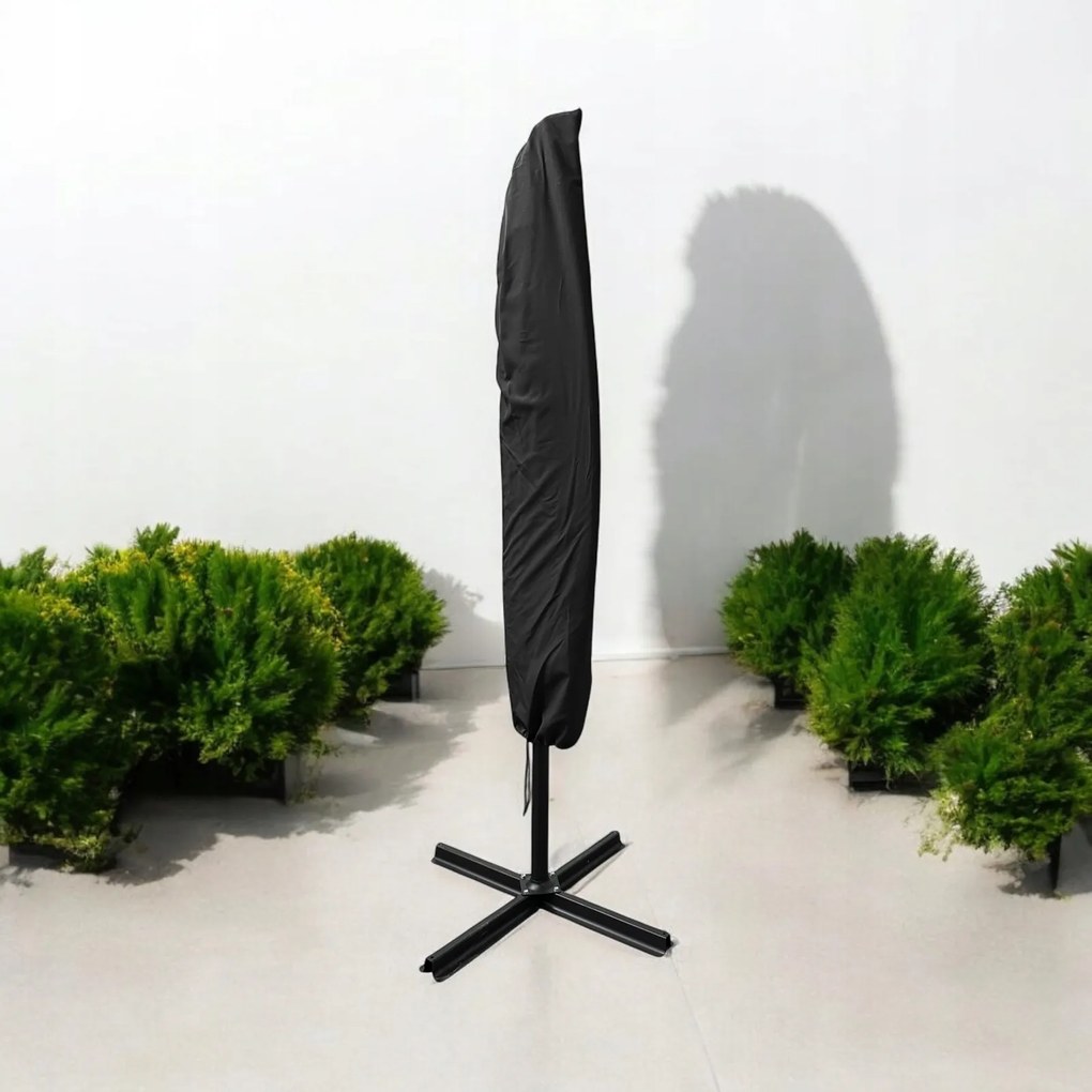 Składany parasol ogrodowy Floriva YN7011-DG, szary