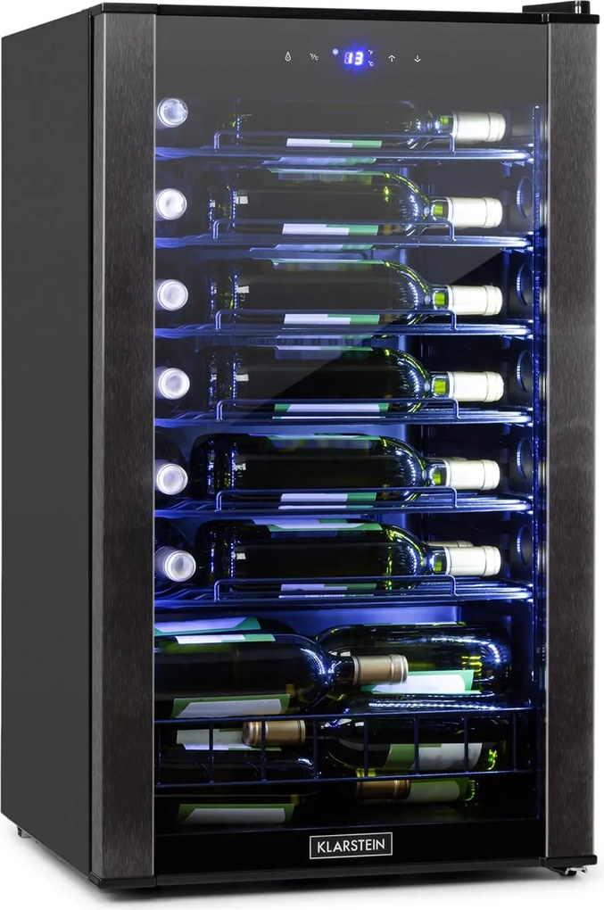 Klarstein Vinomatica 48cm 36 Butelek Winiarka Wolnostojąca Czarny