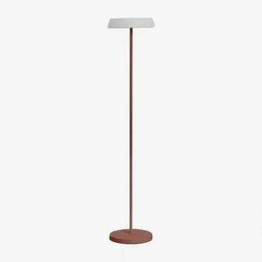Bezprzewodowa Zewnętrzna Lampa Stojąca Solarna Led Z Polietylenu I Żelaza Ulenia Terracota - Sklum