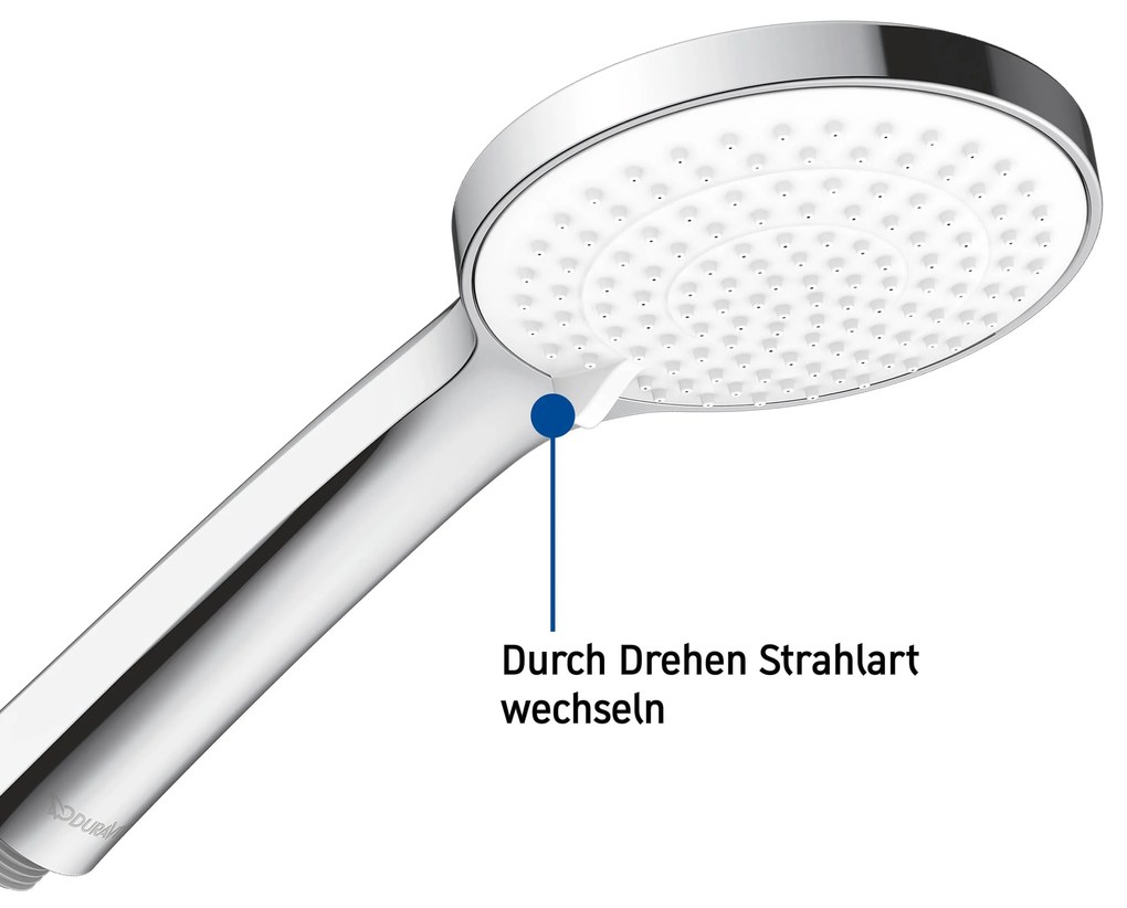 Podtynkowy system prysznicowy Duravit C.1 z deszczownicąMosiądz-Chrom