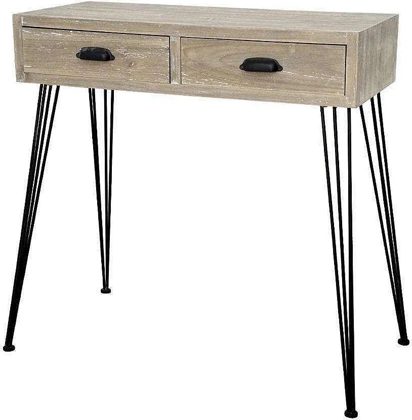 Konsola 80x80x36 cm czarna Loano Lo012