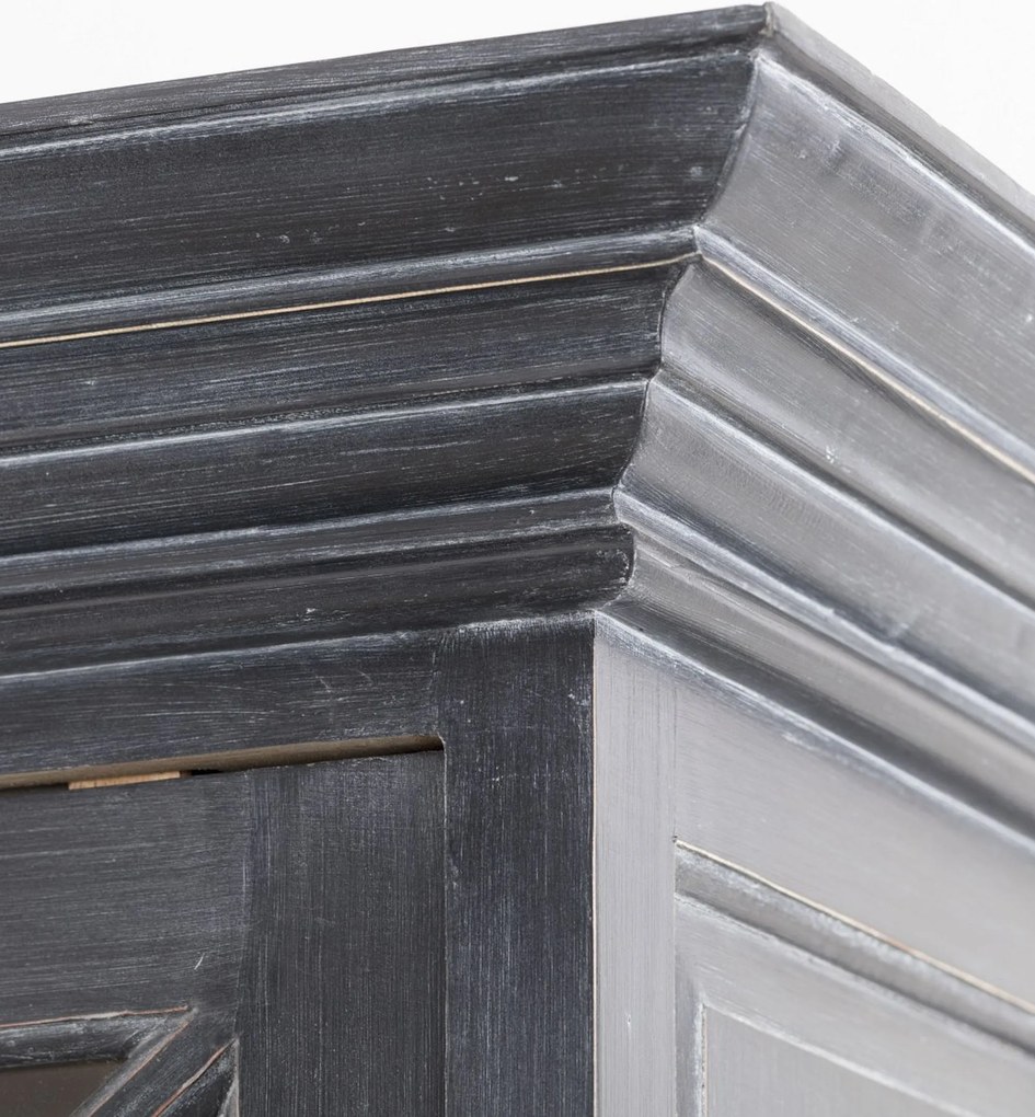 Kredens Rimir 160x50x220 old black & natural