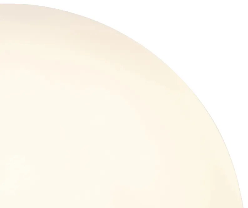 Lampa stołowa w stylu art deco mosiądz z opalizującym szkłem 45,5 cm - Pallon