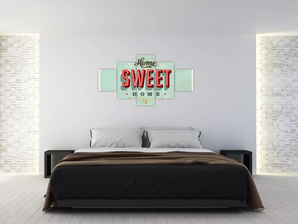 Obraz - Home sweet home (125x70 cm)