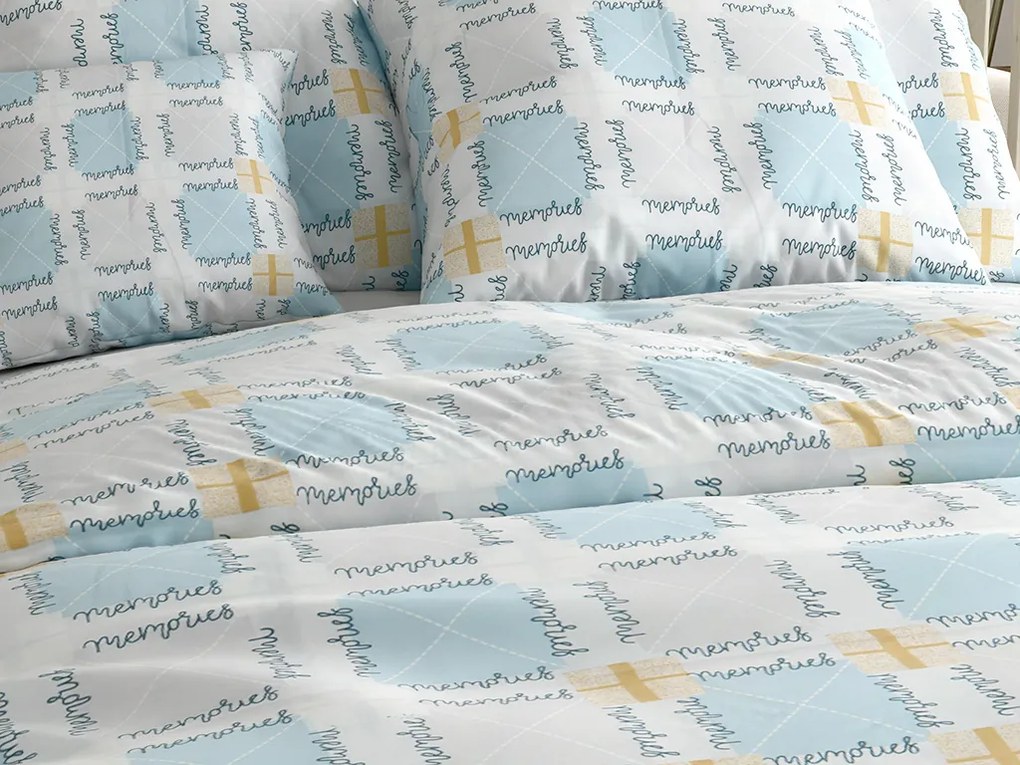 PrzytulneMieszkanie.pl PrzytulneMieszkanie.pl Pościel z mikrowłókna GALDAR niebieska Rozmiar pościeli: 70 x 80 cm | 140 x 200 cm