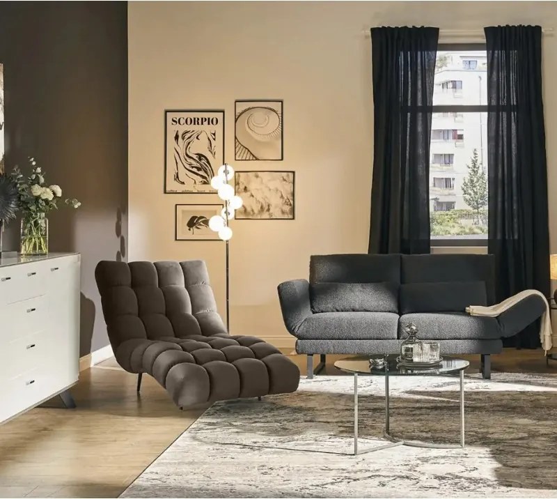 Fotel Szezlong 80 DELPHI 1 osobowy w tkanininie RIVIERA 26 WERSAL