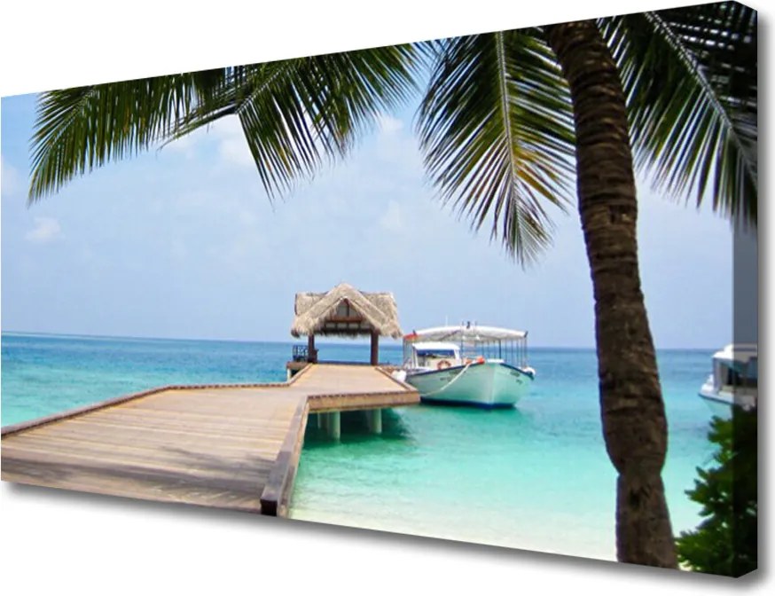 Obraz na płótnie Stalowy Gigant nad Zatoką