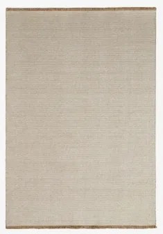 Prostokątny Dywan Z Wełny I Bawełny Quiteria Pszenica Brązowa & 200 X 300 Cm - Sklum