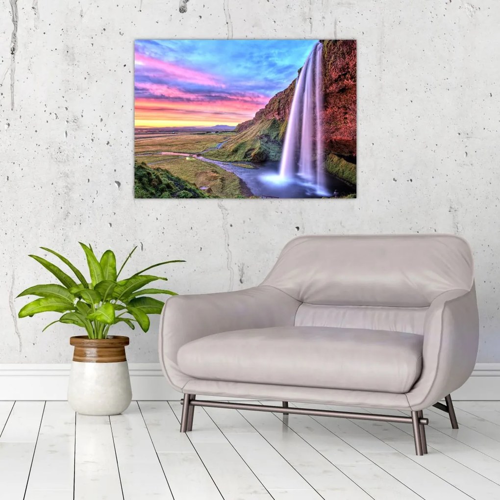Obraz - Wodospad Seljalandsfoss (70x50 cm)