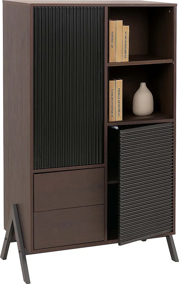 Szafka wysoka MCW-O40,  wygląd orzechowy