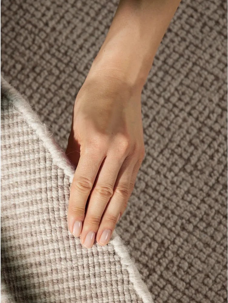 Kremowy wełniany okrągły dywan tkany ręcznie ø 200 cm Greenwich – Ted Baker