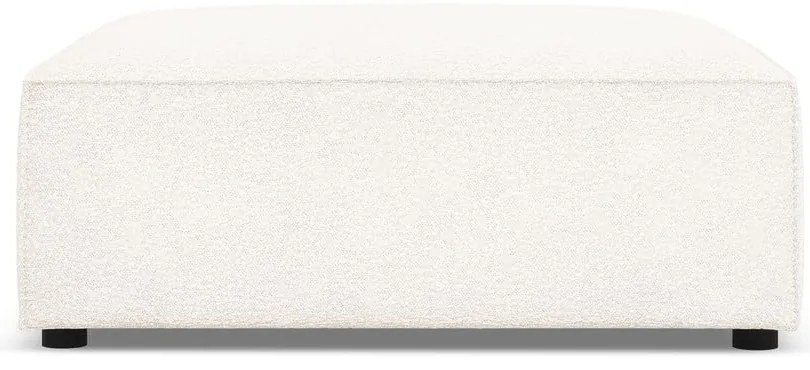 Beżowy podnóżek z materiału bouclé Jodie – Micadoni Home