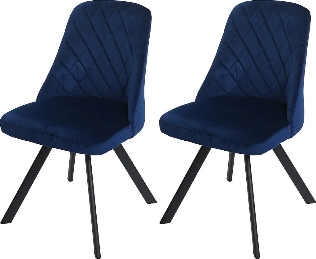 Krzesło do jadalni MCW-K25 (zestaw 2 sztuk),  niebieski