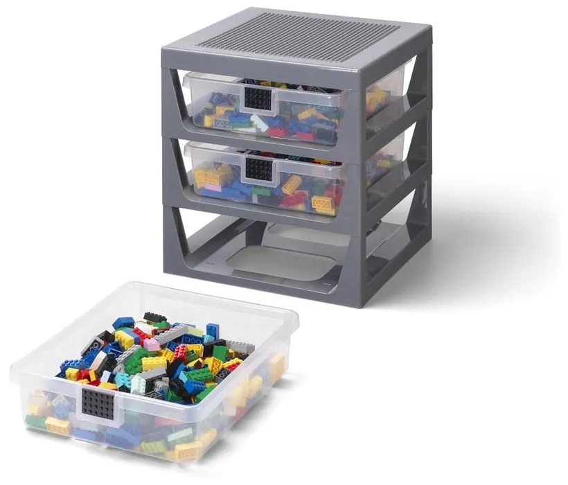 Szary organizer z 3 szufladami Storage - LEGO®