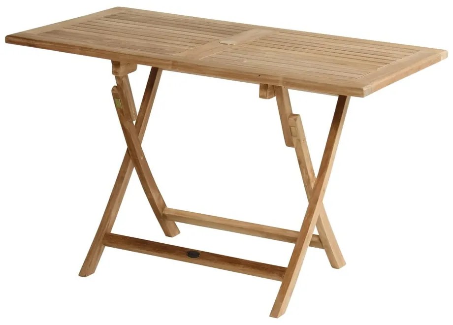 Stół ogrodowy z litego drewna tekowego 70x120 cm Skagen – Hartman