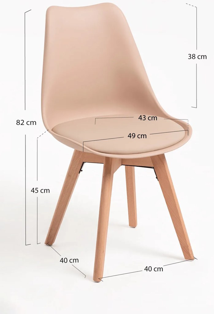 Zestaw 4 krzese Synk Basic