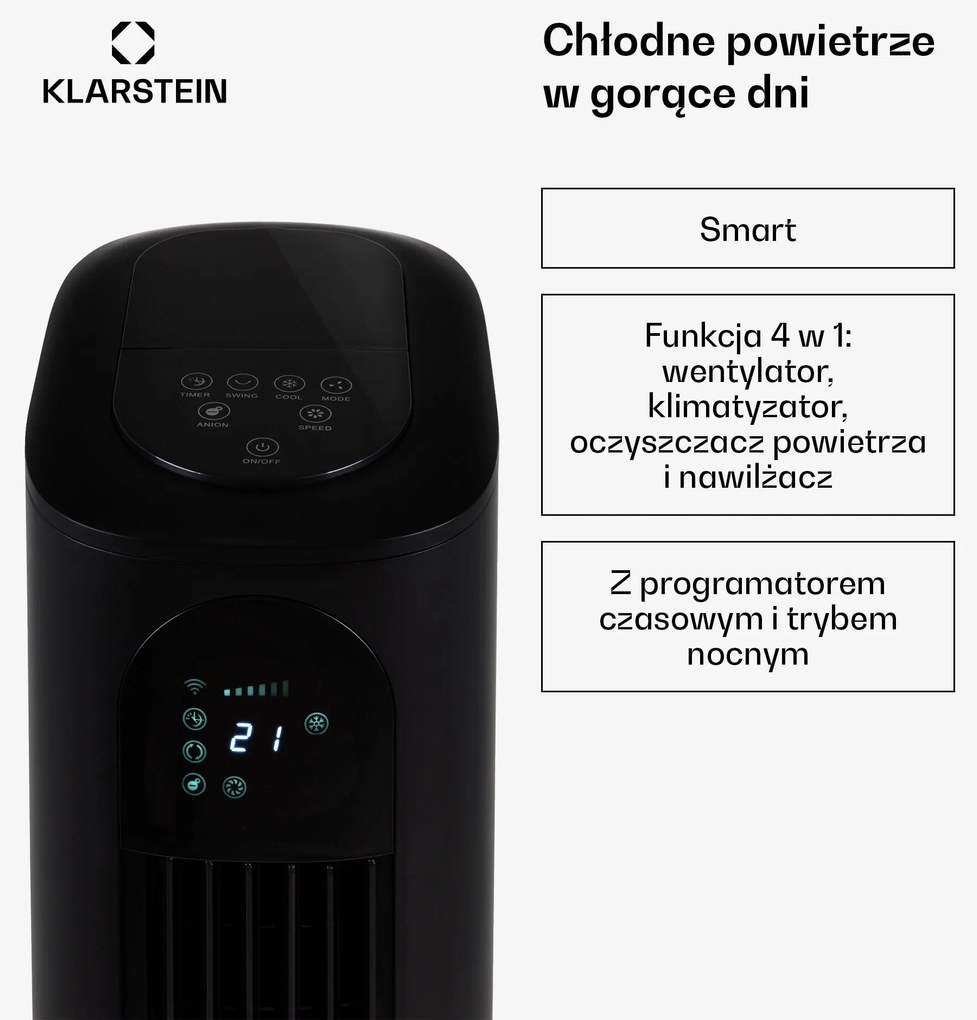 Klarstein Polar Tower Smart klimator 4 w 1