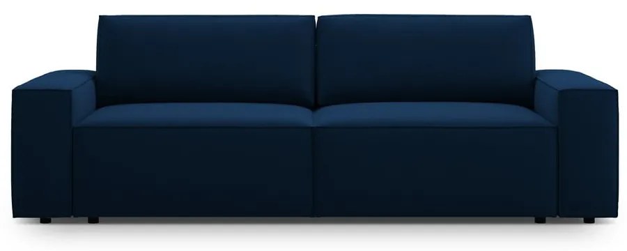 Ciemnoniebieska rozkładana sofa z materiału bouclé 247 cm Jodie – Micadoni Home