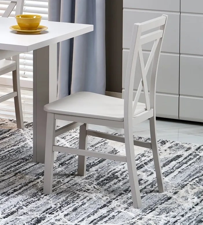 Drewniane krzesło w kolorze kaszmir do jadalni Dariusz 2 Halmar