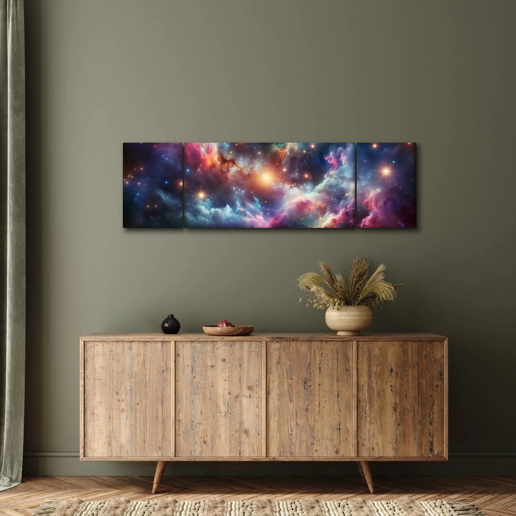 Obraz - Ciemny kosmos (170x50 cm)