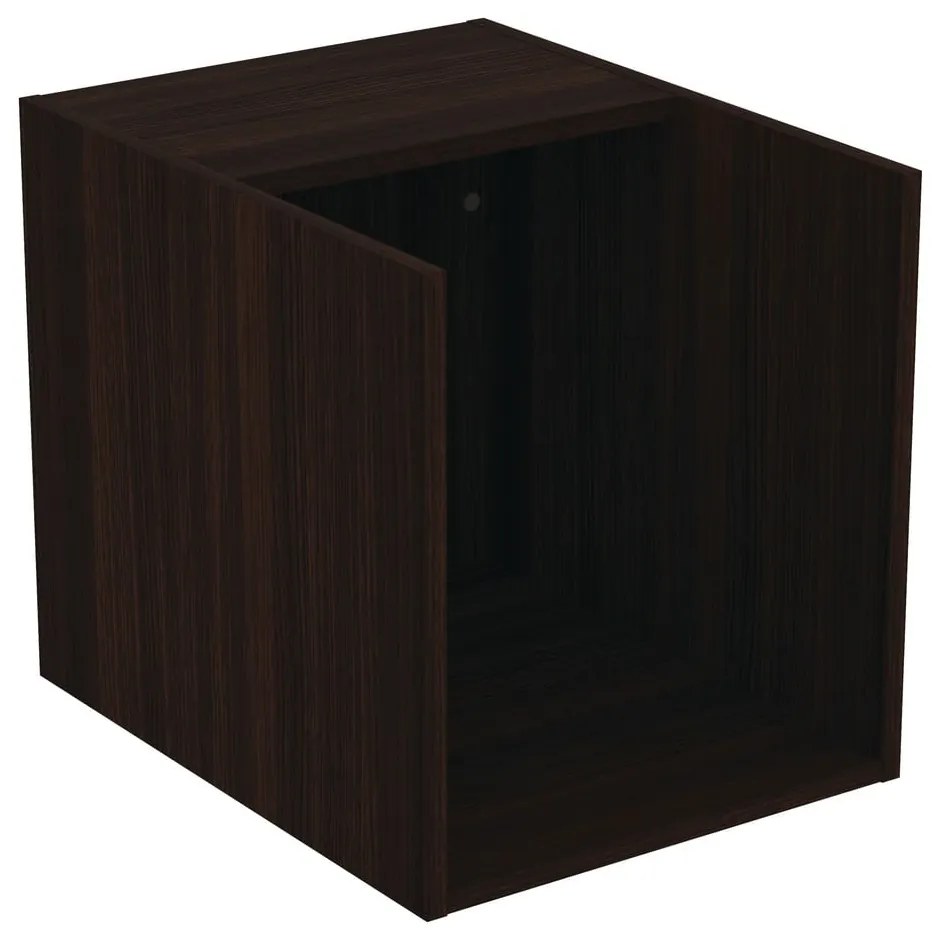 Ciemnobrązowa niska wisząca szafka łazienkowa w dekorze dębu 40x44 cm i.Life B – Ideal Standard