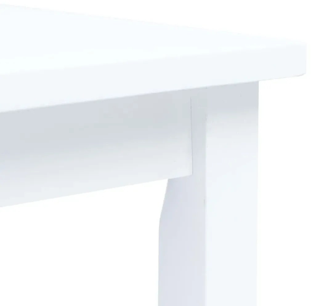 Biały stół z drewna kauczukowego D2-K17