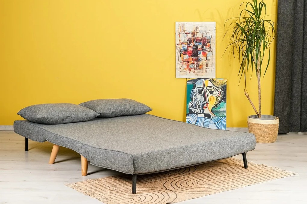 Sofa rozkładana Folde 2 jasnoszara
