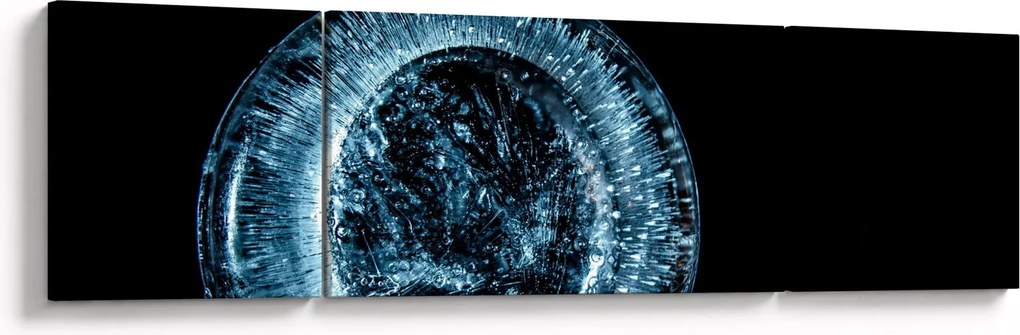 Obraz kropli lodu (170x50 cm)