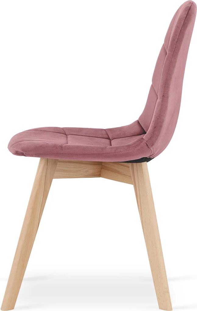 PROMOCJA Ciemnoróżowe aksamitne krzesło do jadalni BORA II. jakość