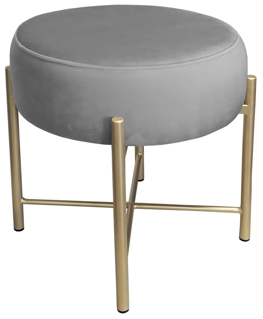 Taboret Pola noga metalowa złota MG17