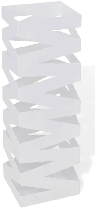 Biały modernistyczny metalowy parasolnik Zuzu 4X