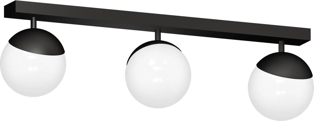Lampa sufitowa SFERA BLACK 3xE14 na listwie
