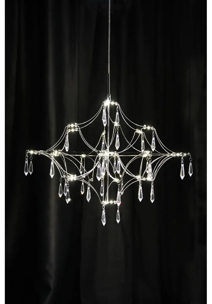 Lampa wisząca LED w kolorze srebra ø 60 cm Efesos – Markslöjd