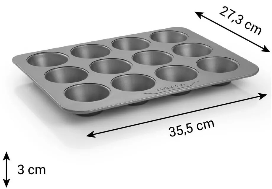 Metalowa forma do pieczenia muffinów 35,5x27 cm Compact – Tescoma