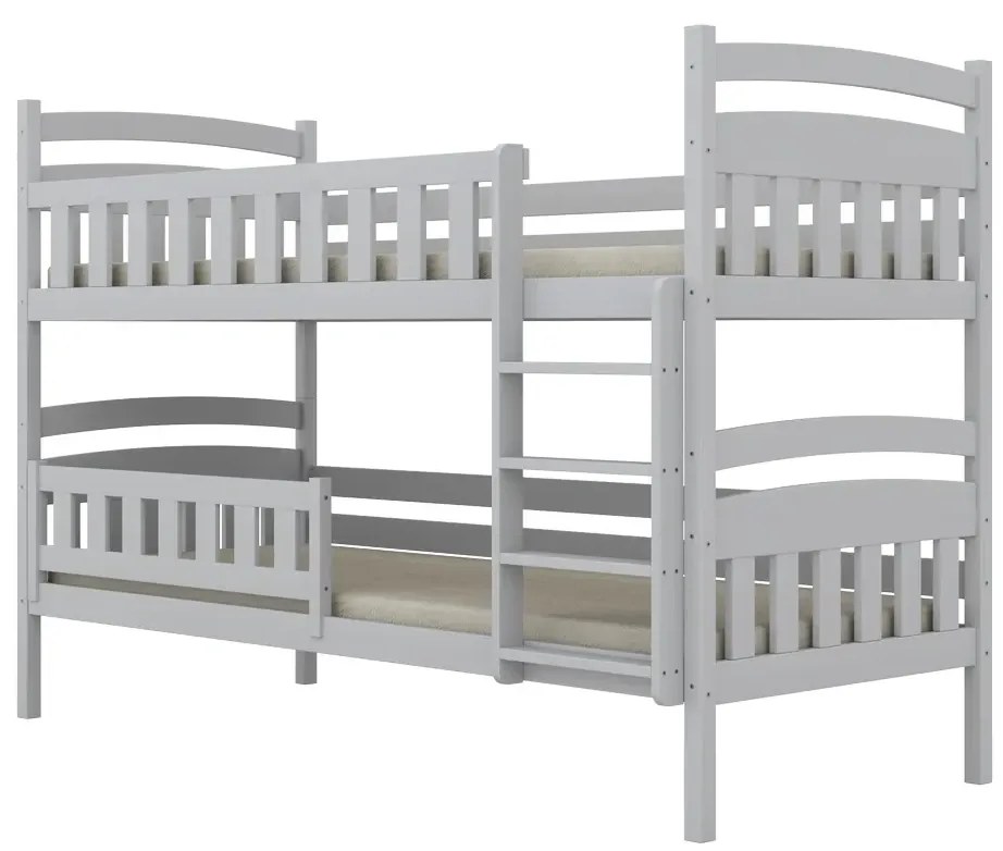 Łóżko piętrowe JULITA 160x80 białe drewniane KOCOT KIDS