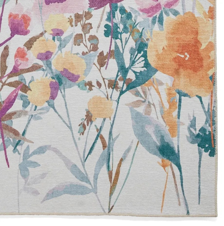 Żółty chodnik odpowiedni do prania 61x170 cm Country Floral – Catherine Lansfield