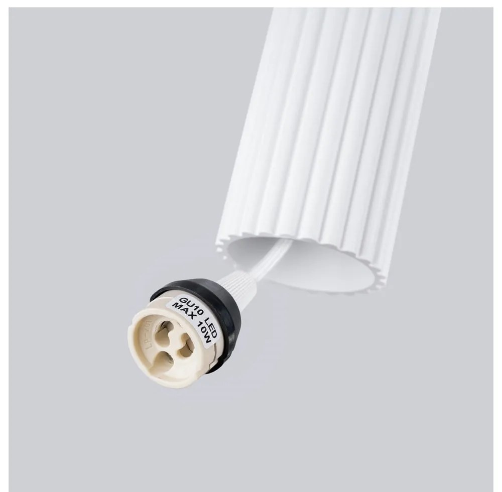 Biała lampa wisząca Gleam – Sollux