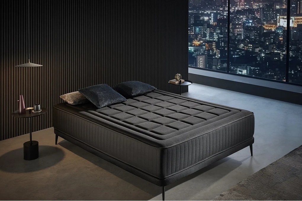 Materac Wiskoelastyczny Magnum Black, 140x200 cm -Moonia