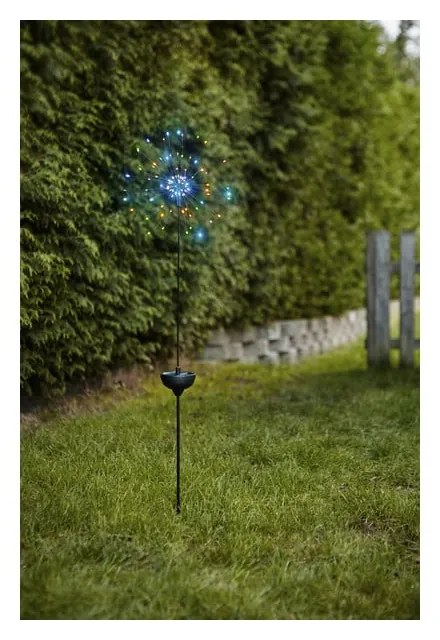 Ogrodowa lampa solarna LED z kolorowymi diodami Star Trading Firework, wys. 100 cm