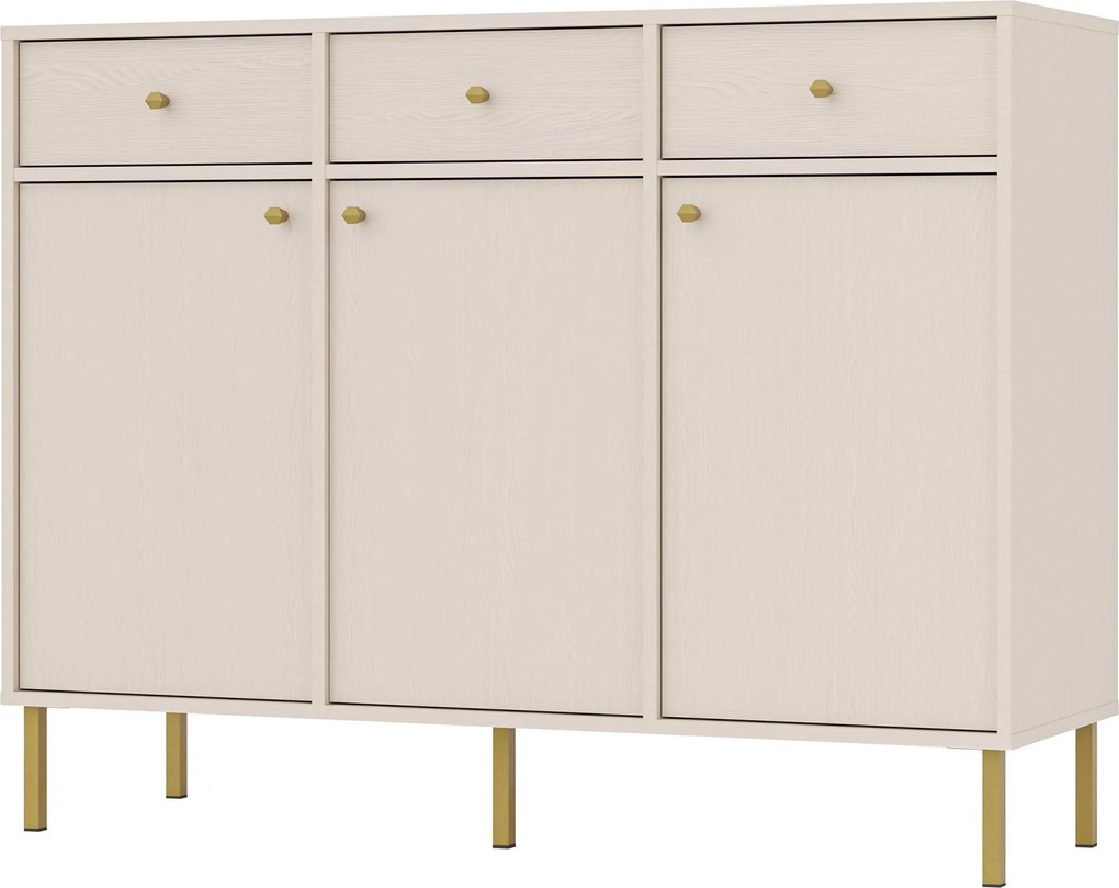Komoda TORINO 125 cm do Salonu Sypialni Odcienie beżu