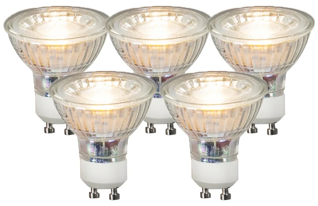 Zestaw 5 żarówek LED GU10 COB 3,5W 330lm 3000K